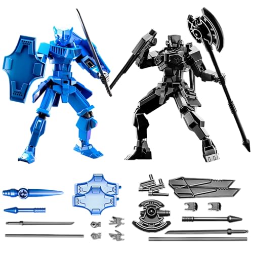 MLPKOI 2 Piezas T13 Action Figure, T13 Figuras Acción con Múltiples Articulaciones Impresión 3D de Figuras Móviles con Armas y Manos Decoraciones de Escritorio para Juguetes de Amantes de los Juegos