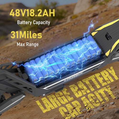 Image of Electric Scooter for Adults, 1200W Motor, 48V 18.2Ah Long Range, J2 MAX
