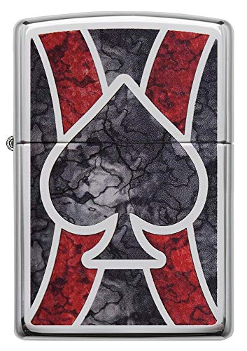 Encendedor de bolsillo Zippo Ace Fusion cromo pulido miniatura 2