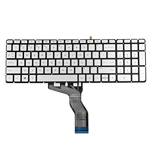 Zahara US Sliver Backlit Office Laptop Keyboard Replacement for HP Pavilion 15-au Series 15-au000 15t-au 15t-au 15-au000 15-bc 15-bc000 15-au023cl 15-au027cl 15-au037cl 15-au052nr