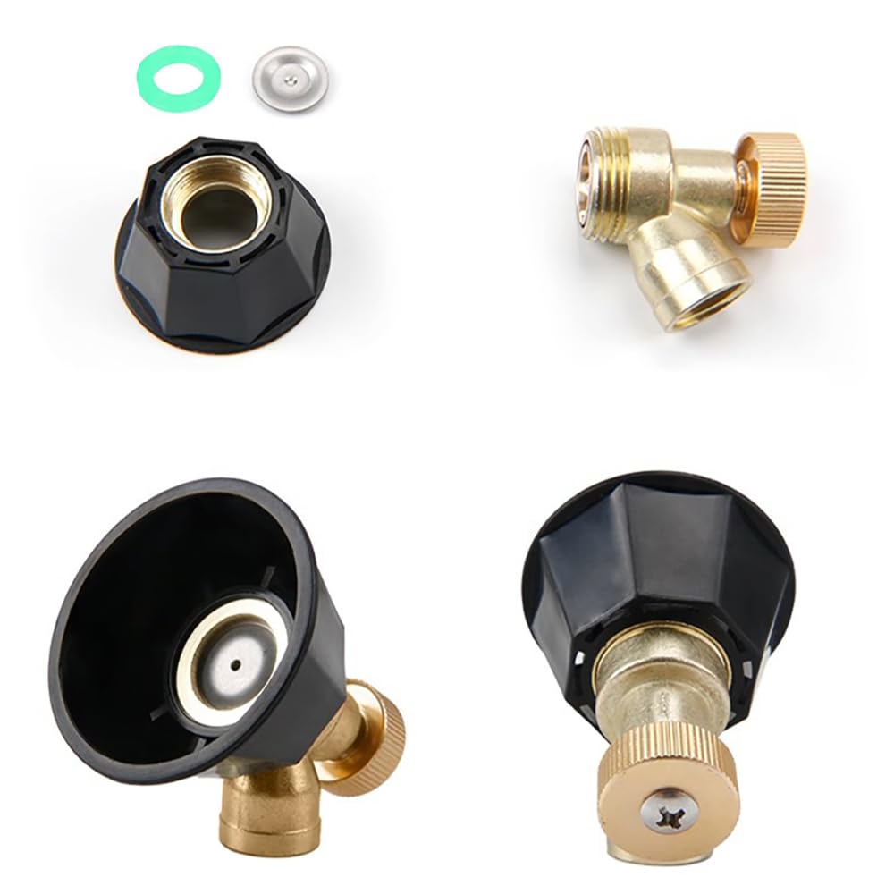 Hodaqe Water Spray Nozzle, Pressure Washer Nozzle, Heavy-Duty Brass With Windproof Cap, 2 Spray Modes Adjustable, Suitable For Agriculture, Garden, Grass Sprinkling, Car or Window Wash - 1pc - Image 5 thumbnail