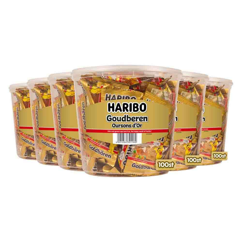 Amazon.co.jp: HARIBO ハリボー ミニゴールドベア バケツ 980g (100袋