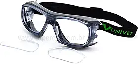 Armação Óculos Proteção Esportivo Para Lentes De Grau Univet 5x9e Ciclismo Corrida Futebol Paraquedismo Aventuras
