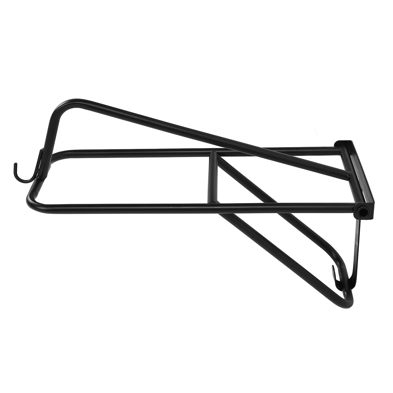 Estante para Almacenamiento de Sillas de Montar, Soporte Plegable para Ahorrar Espacio, Soporte de Hierro Montado en la Pared con Acabado Negro Mate para Remolques de Caballos, Establos,