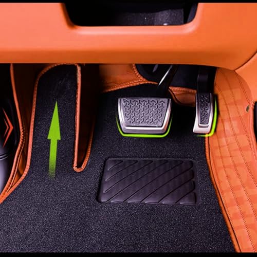 Image of Mr Mattie 10D Car Floor Mats Compatible with Hyundai Creta Ev, Tan /Black