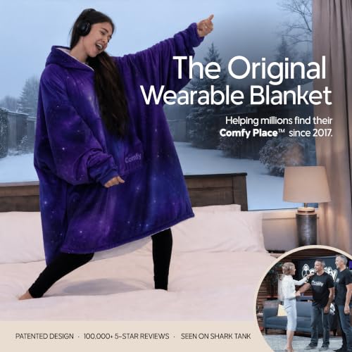 Image of THE COMFY Original | Shark Tank | Patented | Sherpa Wearable Blanket Hoodie