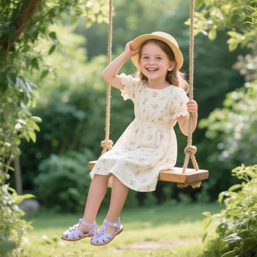 Image of GINFIVE Toddler Girls Sandals Girls Toddler Sandals Little Girls Kids Shoes
