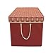 [Multi Use Christmas Decoration Storage Box] - Self Standing Container with ID Tag Holder for Easy Identification - for Garland Storage and Other Miscellaneous Decor Storage (Classic Snowflake)