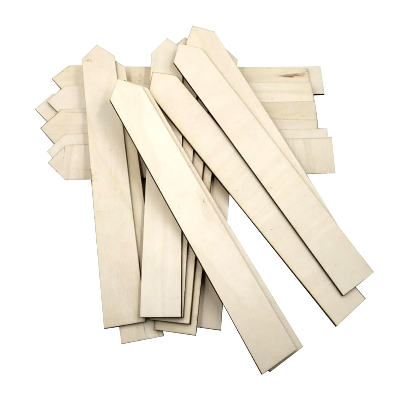 UKCOCO 100pièce Étiquettes De Jardin Bois Longues Piquets Durables Pour Plantes Conteneurs Et Plein Champ Marqueurs Rustiques Pour Potager Et Semis