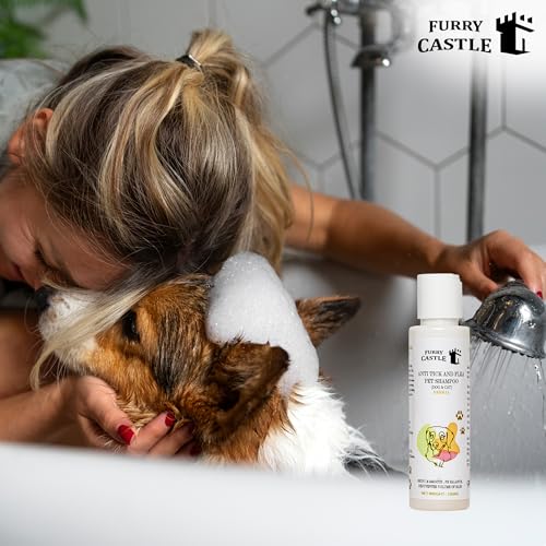 Image of Anti Tick Shampoo Helps to Kills Fleas, Ticks and Mosquitoes by Contact |Long Lasting Effects. Powerful and Effective for Dog & Cats(100ml, Pack of 1)