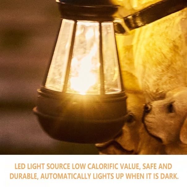 Figurka psa Solar Retriever – wodoodporna ozdoba ogrodowa LED do dekoracji trawnika, rzeźba zwierząt na zewnątrz