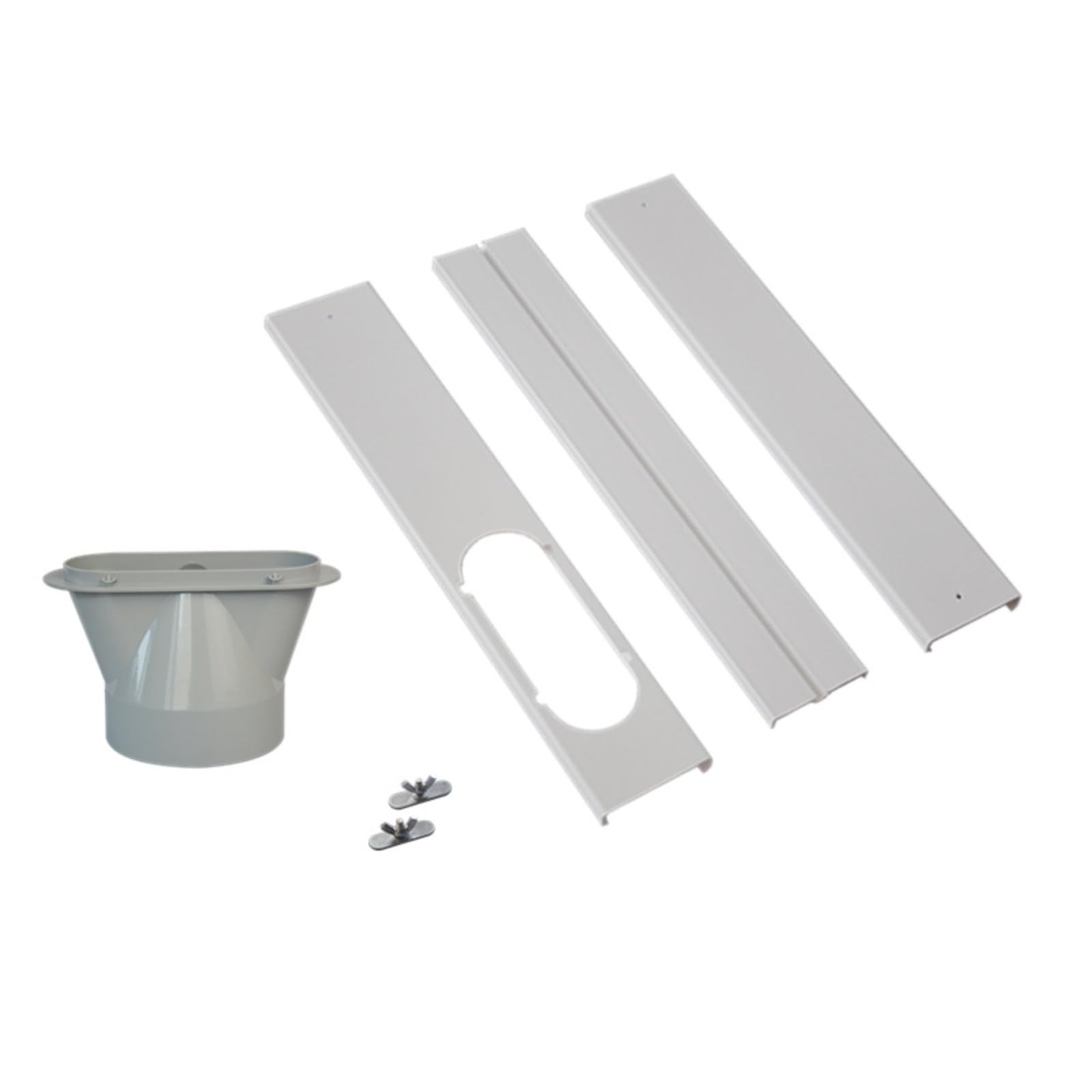 Kit de deslizamiento de ventana elástico,Kit de Sello de Ventana Universal para Aire Acondicionado Portátil,Manguera de escape con acoplador,Kit de ventilación de CA ajustable para ventanas correderas