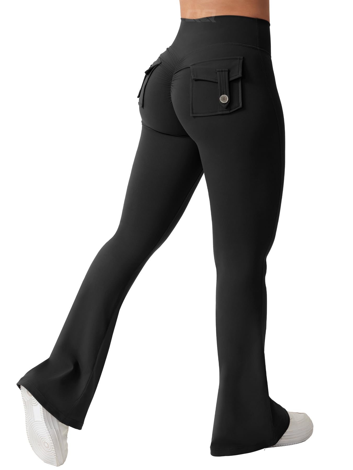 Mallas Flare QOQ con Bolsillos para Mujeres, Mallas de