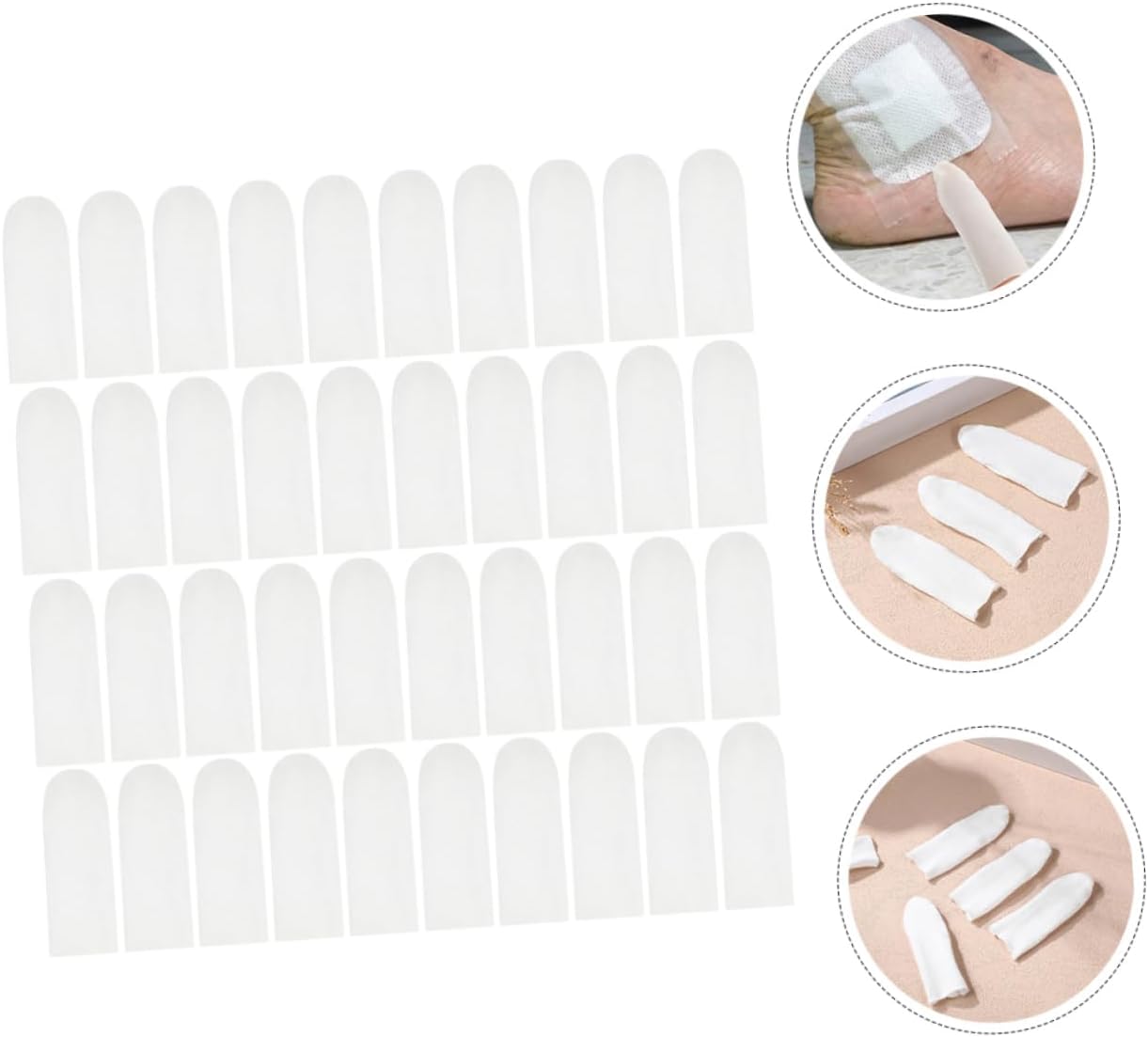200pcs Cut-Resistant Finger Cots Professional Work Sculpture Finger Sleeves Breathable Dust for Knife Safety