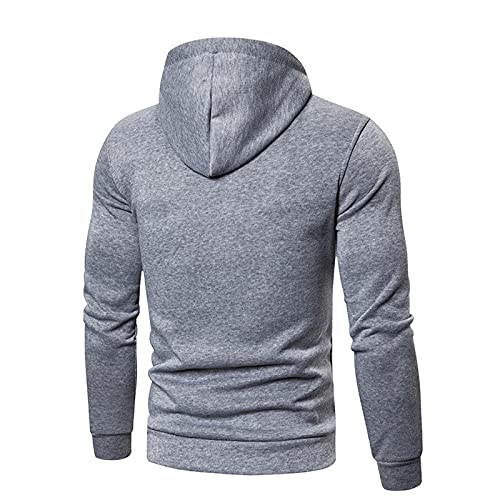 Pull de Noël homme gris grande taille XXXL avec capuche confortable