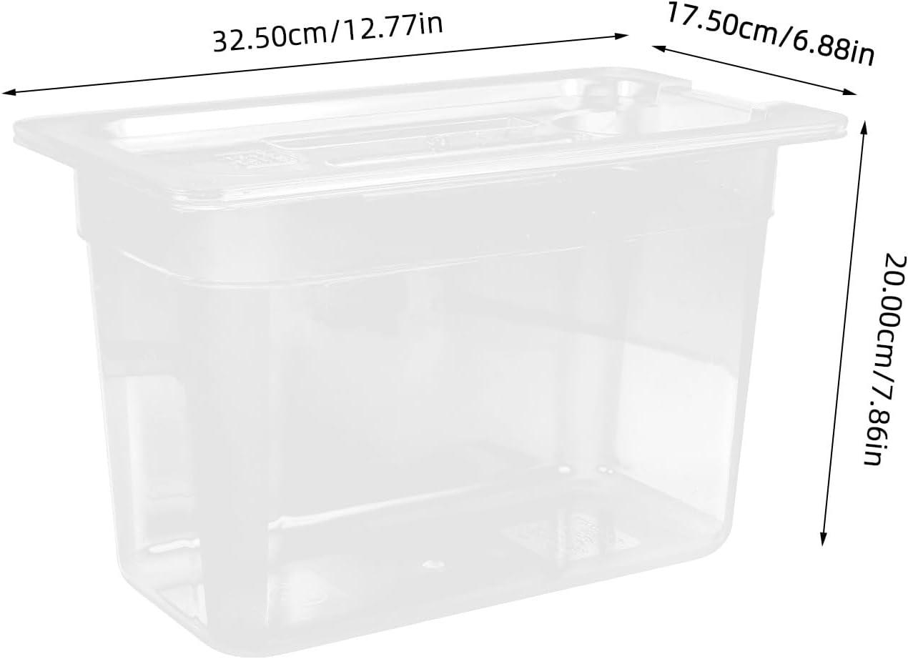 6l Sous Vide Slow Cooker Container with Holes, Low-temperature Cooking Bath Box for Household Kitchen Storage and Sous Vide Cooking