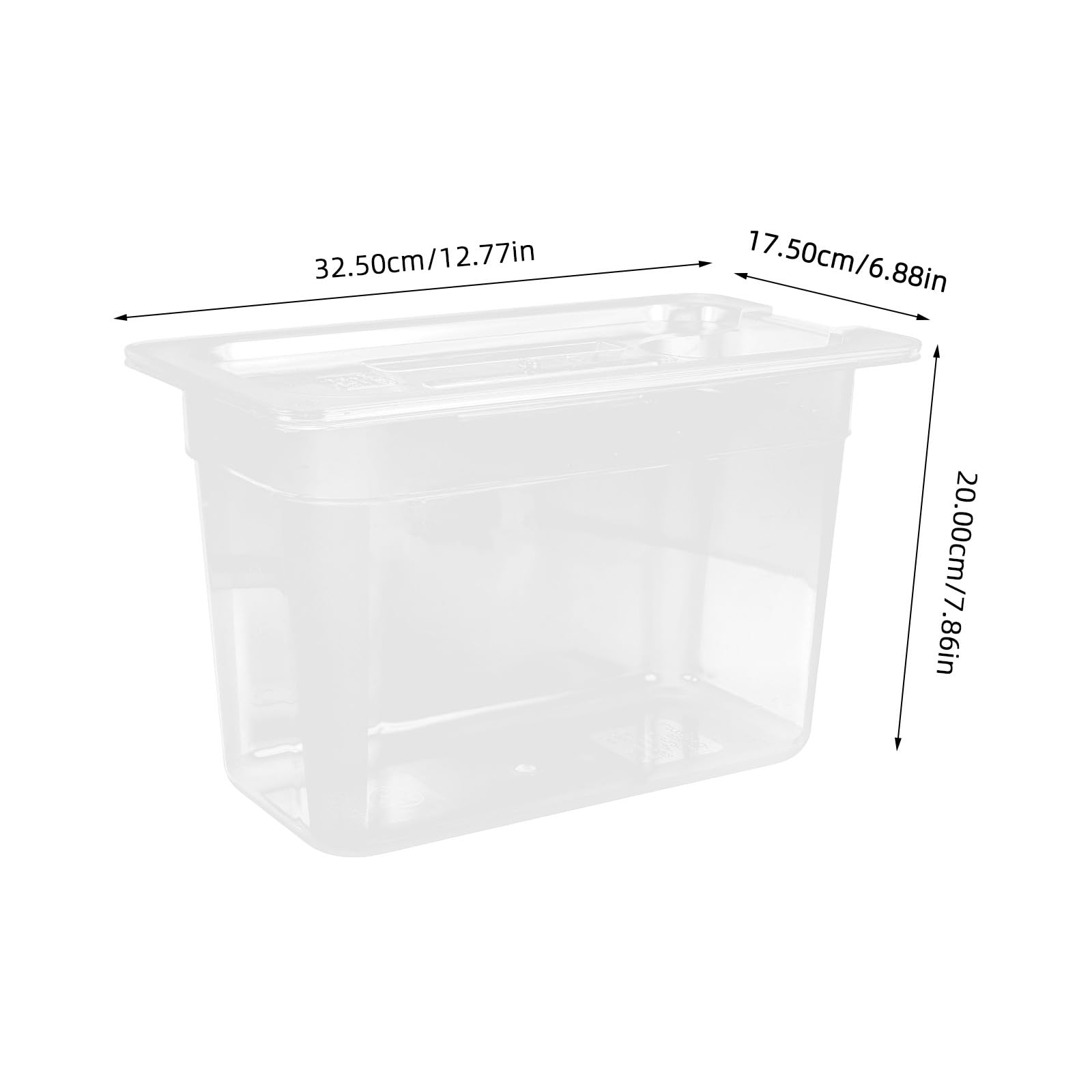 PRETYZOOM Contenedor para Olla de Cocción Lenta 6 Litros Transparente Recipiente de Cocción Lenta Apto para Sous Vide Caja de Almacenamiento Práctica y Segura para Alimentos y Verduras
