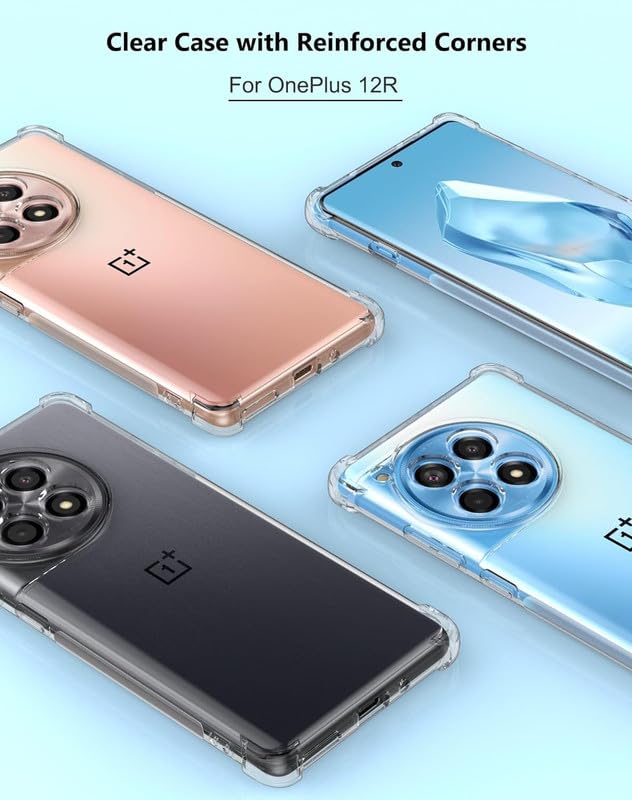 Image of Case Creation Brand -Plastic Mobile Cover For Oneplus 12R (Soft & Flexible Back Case),Transparent