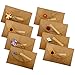 8 Biglietti Di Auguri Con Fiori Secchi – Fatti A Mano In Carta Kraft – Per Matrimoni, Compleanni, Natale – 11x17,5 Cm