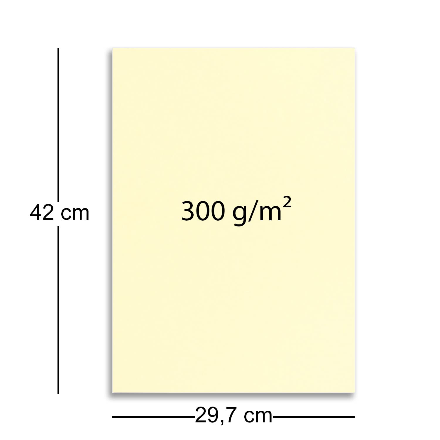 500 x stabilny arkusz papieru DIN A3 w kolorze waniliowym (kremowym) – 42 x 29,7 cm – 300 g/m² – arkusz planowy do majsterkowania i samodzielnego ozdobienia – FarbFroh