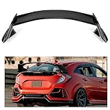 KUAFU Rear Truck Spoiler Compatible with 2016-2021 Honda Civic Hatchback Type-R Style Trunk Lid Wing Lip Splitter Air Deflector ABS Plastic - Glossy Black