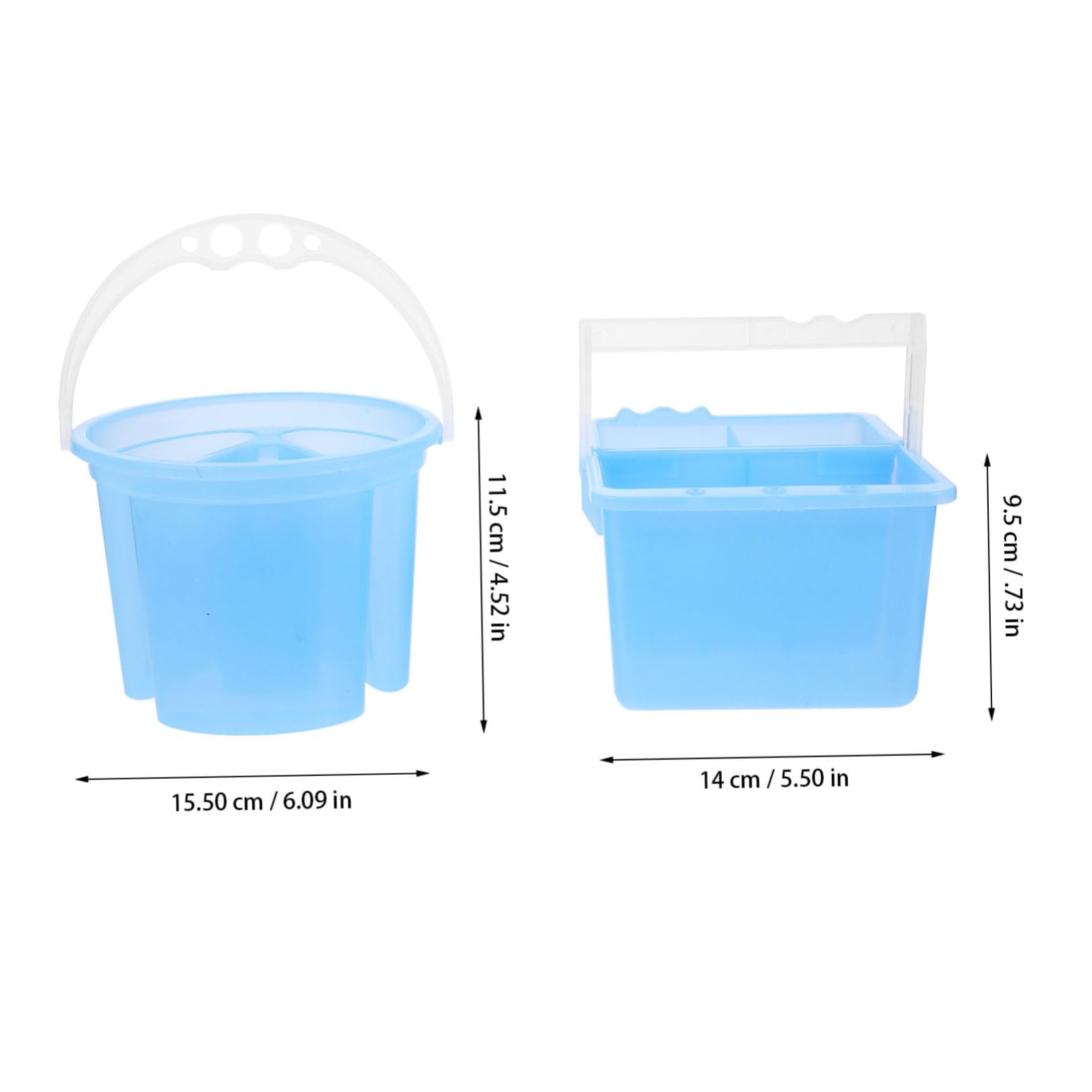 SEWACC Watercolor Brush Cleaning Set Rinse Bucket for Painting Artist Brush Holder Multi-use