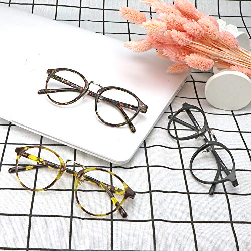 Image of Blue Light Blocking Glasses 3 Pack Square Frame Computer Gaming Reading Glasses Men Women Anti Eyestrain