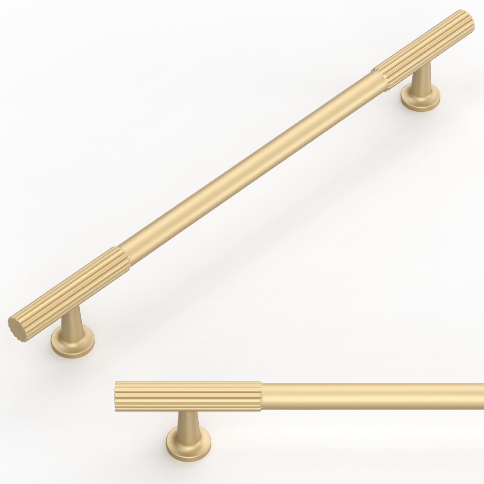 Photo 1 of Talentedeco 10 Pack Brushed Gold Cabinet Pulls 7.5 Inch(192mm) Kitchen Cabinet Handles Cabinet Hardware for Drawer Pulls
