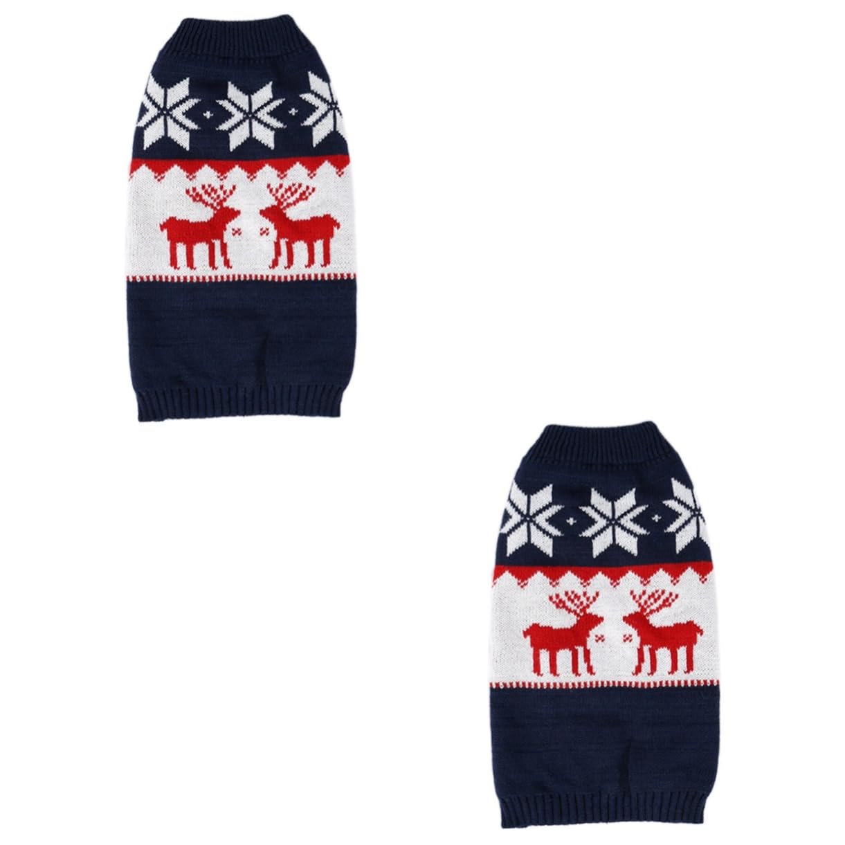 FRCOLOR 2piezas Abrigo De Invierno para Mascotas De Navidad Suéter De Ciervo para Perros y Gatos Ropa Cálida y Cómoda para Mascotas Temporada Festiva