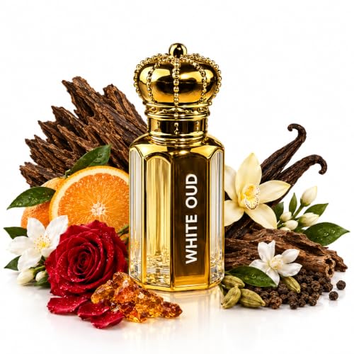Image of Kannauj White Oud Attar | Long Lasting Alcohol-Free Perfume Oil | Premium Roll-On for Men & Women | 6ml
