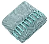 Baumwolldecke, Wohndecke & sehr weiches Plaid, Größe : 200 x 230 cm // Material: 85 % Baumwolle // Dichte (Gewicht pro qm): 370 Gramm // Pflege: Die Wohndecken können in der Maschine oder von Hand waschen bei Temperaturen bis 30°C