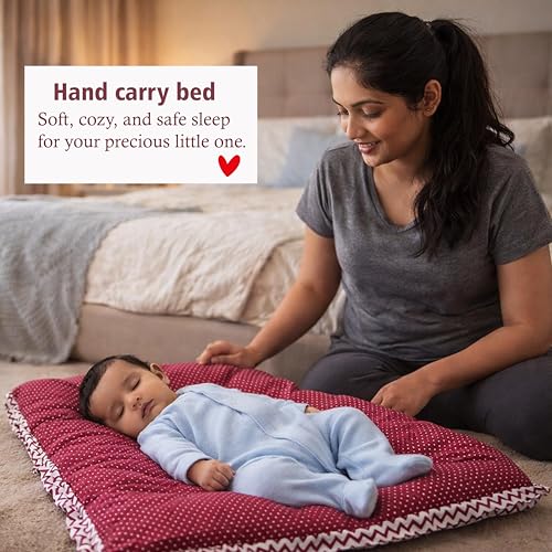 Image of Infantbond by fareto All Season use Baby Essentials Combo | Baby Products | Baby Gift Set | Baby Combo Set for New Born (0-6months)(Pack of 41) (Red Polka)