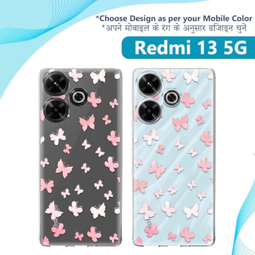 Image of Fashionury Silicone Designer Printed Back Case Cover for Redmi 13 5G -D0012