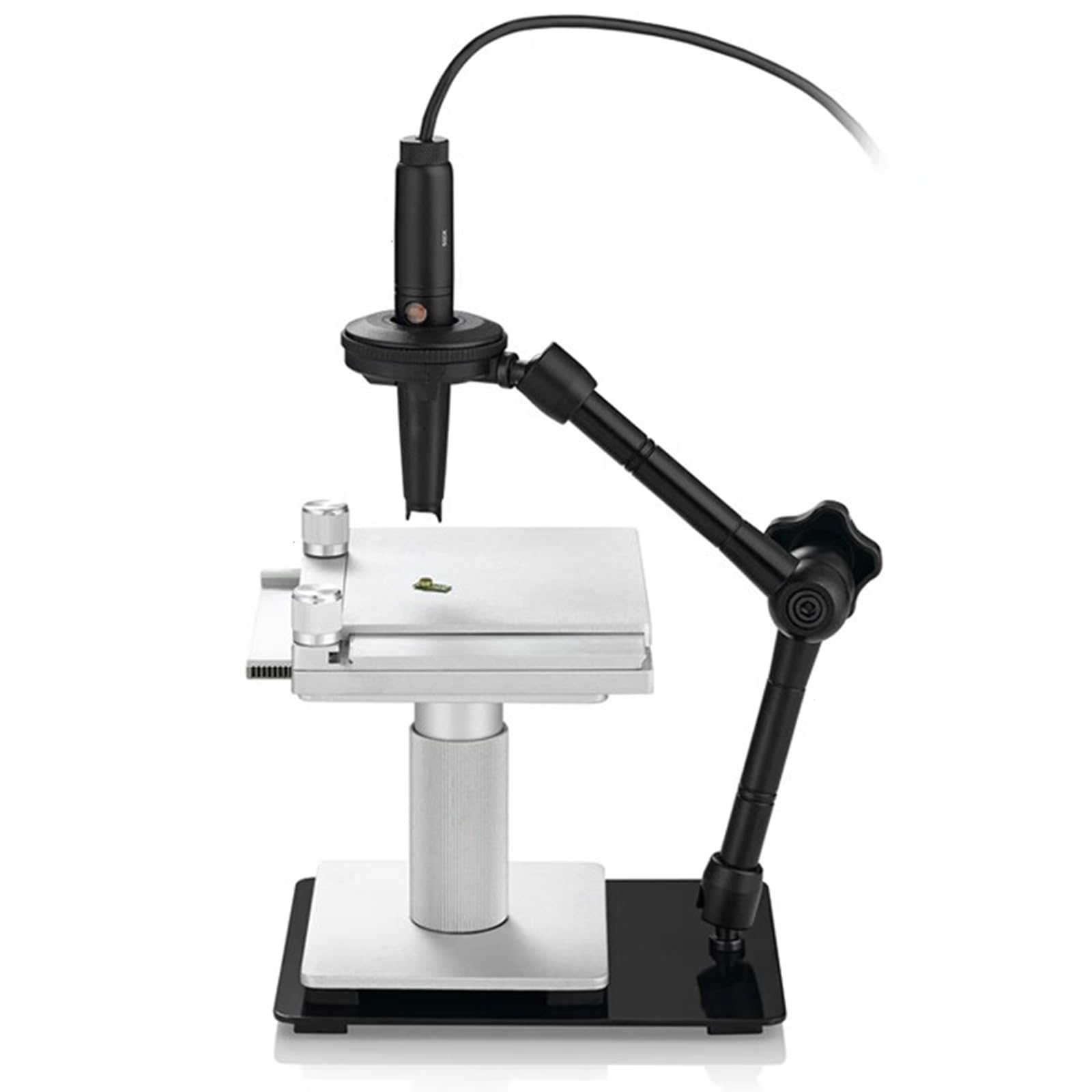Etapa deslizante para microscopio con soporte vertical, mesa deslizante X-Y, viaje de 40 mm para macro/micro fotografía y examen, ideal para laboratorios y educadores
