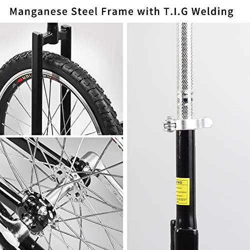 image for Topleads 20 inch Junior Unicycle High-Strength Manganese Steel Fork, A