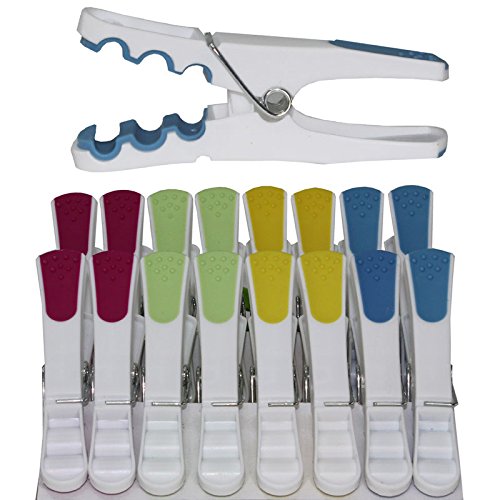 Soldela  Set 16 Pinza para Tender la Ropa - Dientes Maxi agrippante
