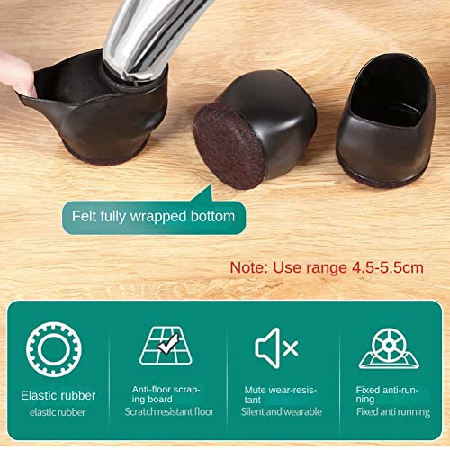 Tyuooker Rubber Bed Office Chair Wheel Stopper Furniture Legs Caster Cups Chair Feet Floor Protectors Felt Pads - Image 2