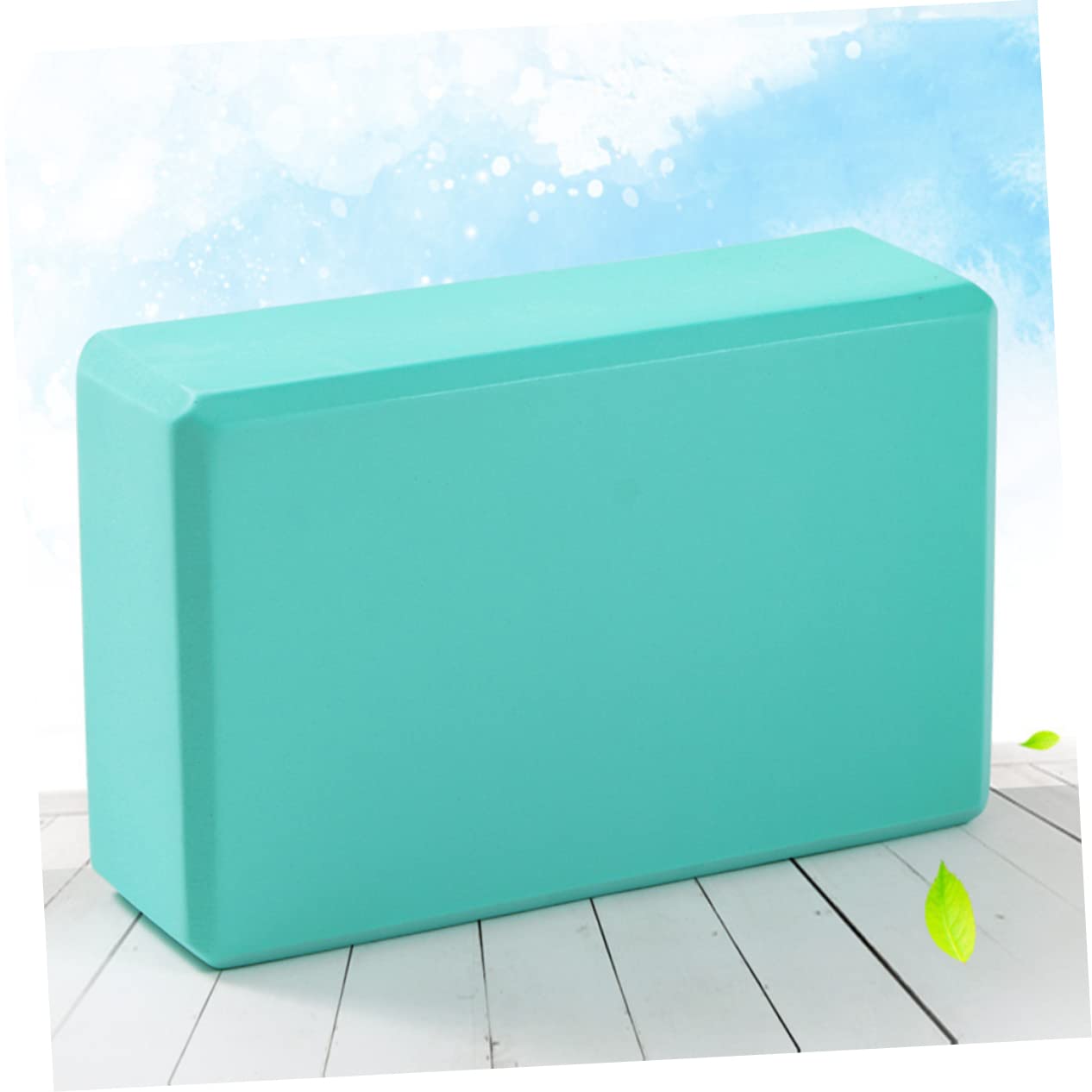 2PCS Thick EVA Yoga Blocks for Fitness & Dance Practice Multi Purpose Yoga Brick Set Blackish Green Ideal for Home Use and Yoga Enthusiasts