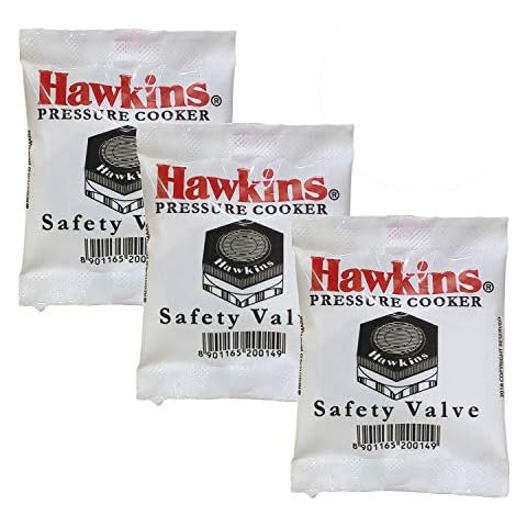 Hawkins B1010 3-Piece Pressure Cooker Safety Valve, 1.5 to 14-Liter Cover