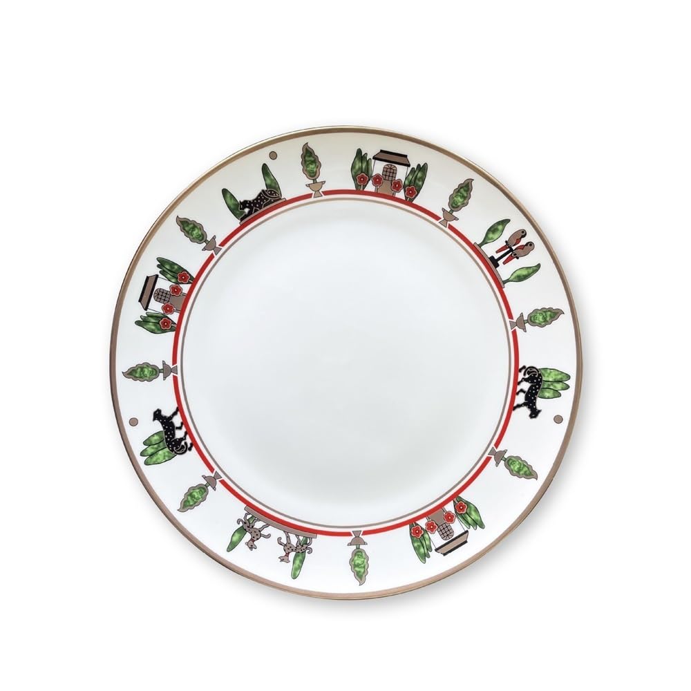 Talerze obiadowe Blat Dekoracyjny Talerz Otoczenia Zastawa stołowa Ceramiczny Porcelana Kostna Talerz Obiadowy 4 Sztuki Talerze Sałaterkowe