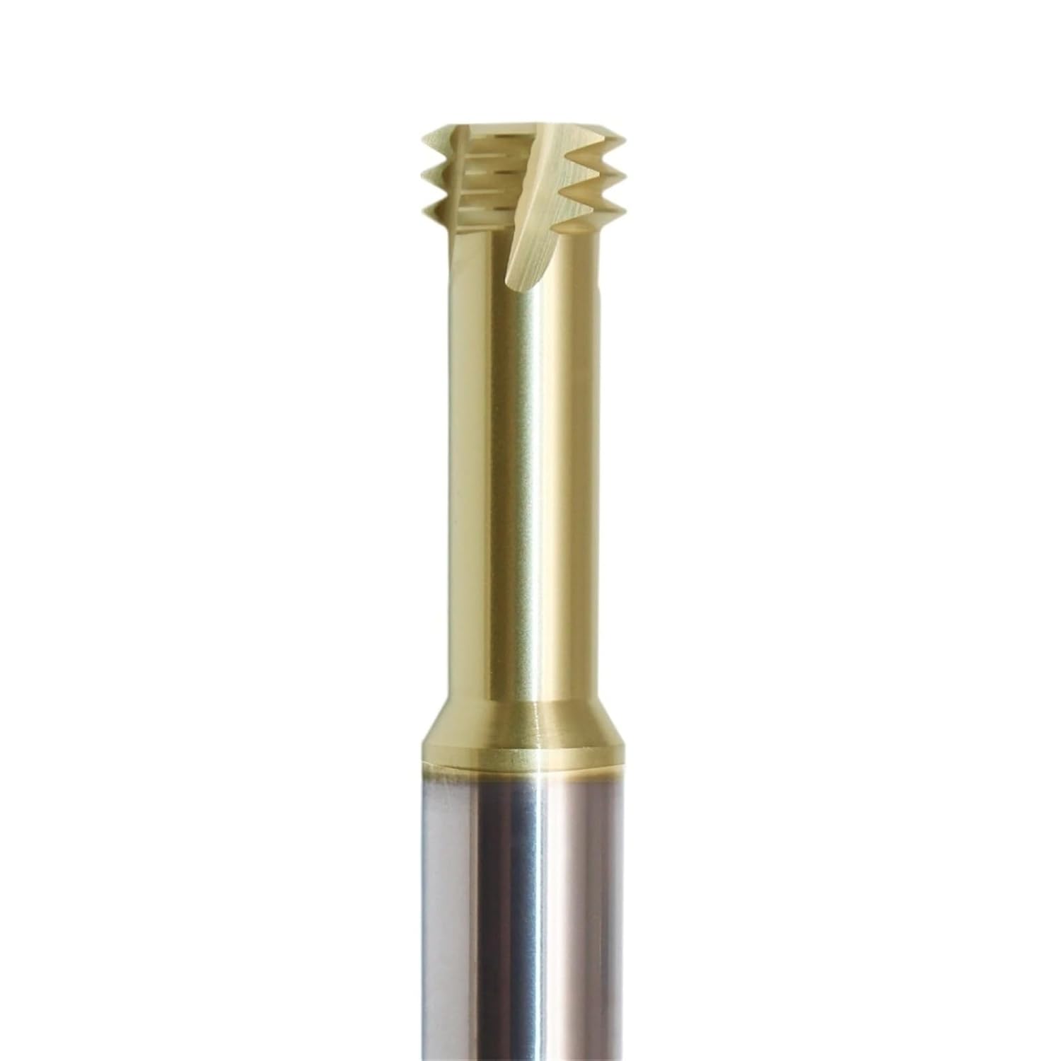 CNC Tools Coating Carbide Thread Milling Cutter M1-M24 Three-Teeth Threading End Mill(M8-1.0-D6-50L)