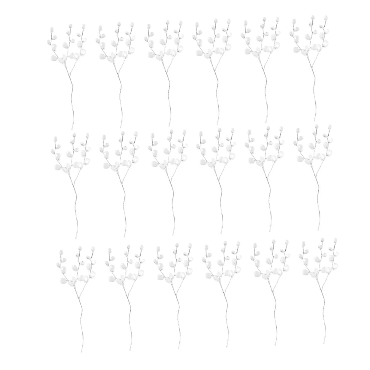 LIFKOME Teiliges Künstliches Blumenarrangement Langlebige Pflegefreie Deko mit Weißen Acrylperlen Tischdekoration für Zuhause Hochzeit Büro Ganzjährige Vase Raumgestaltung