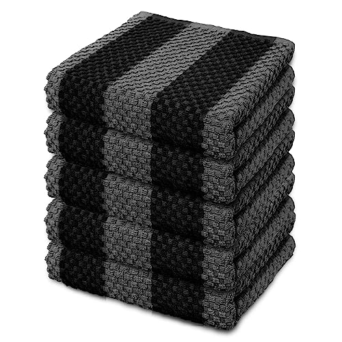 LIXURIATE Stripe Tea Towels 5 Pack