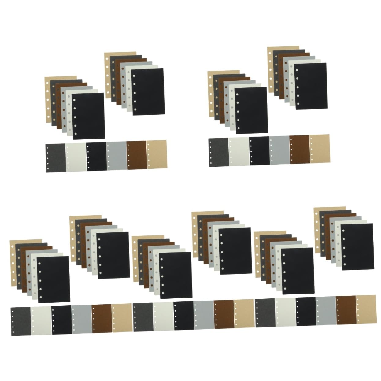 Sewroro 1500pièces Remplacement Pour Carnet Papier De Refill Inserts De Liens Pratique Pour Étudiants Et Bureau