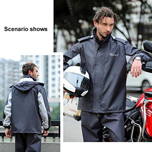 Set impermeable chaqueta y pantalón 3X-Large negro miniatura 2