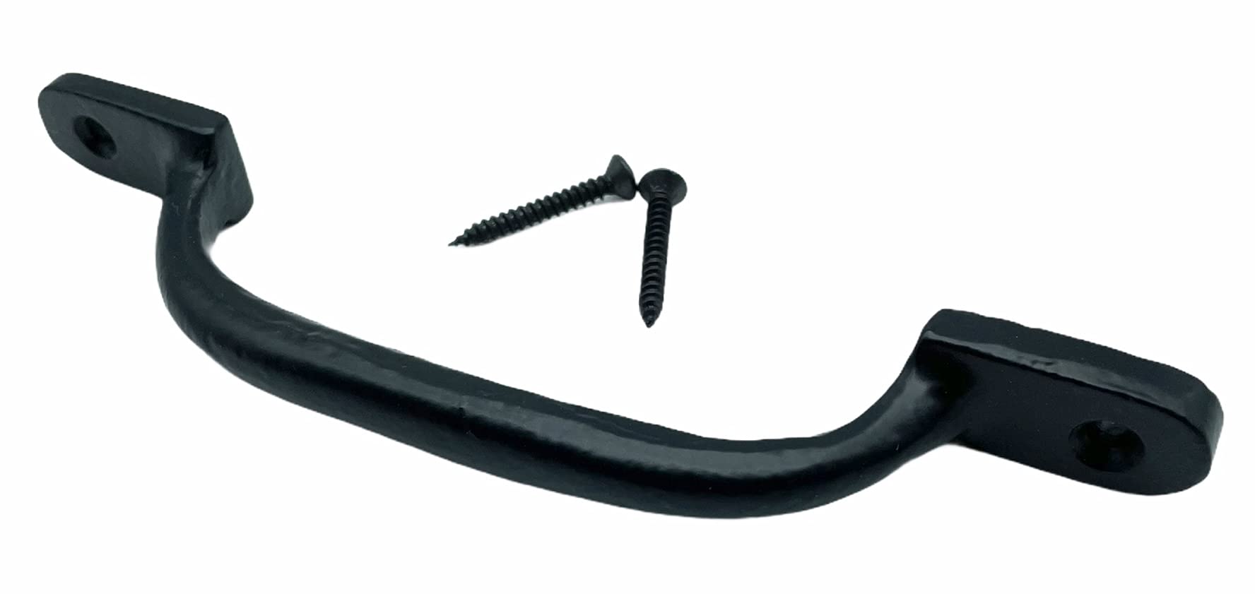 JAM2DAY Handle for Gates, Sheds, Outdoor - 150mm / 6 Inches, Strong Cast Iron Construction with Screws