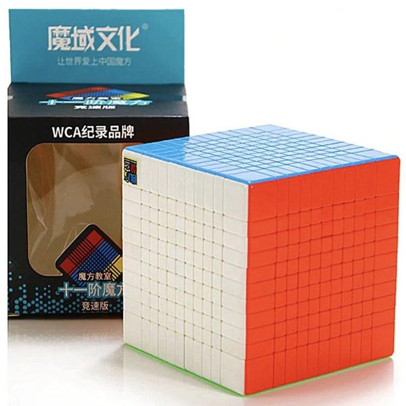 HAWKISTER Moyu Mfjs Meilong 11X11X11 Cube Stickerless High Speed Cube (11X11 Mofang Jiaoshi Cubing), 89Mm Size, For Kid-image-6
