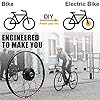 Niczu Kit de Conversion de Vélo Électrique Étanche Adaptée au Vélo Route 36V 48V 250W 500W Ensembles Moteurs Rotatifs à Entraînement Arrière 20 24 26 27,5 28 29 Pouces 700C Roue Arrière,36V500W-20in #1