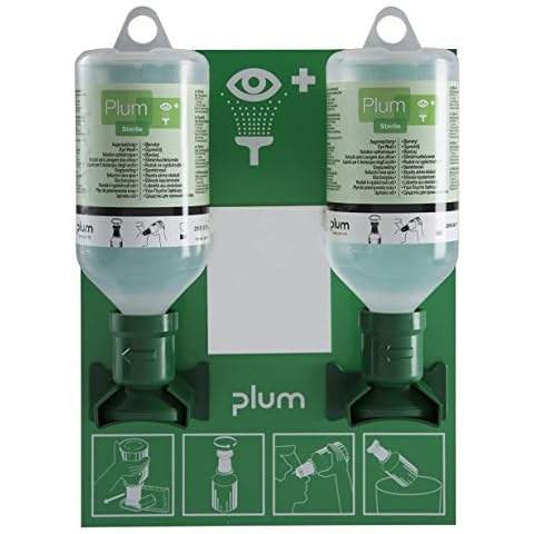 Estación de limpieza de ojos Plum 4694 con 2 botellas Cover