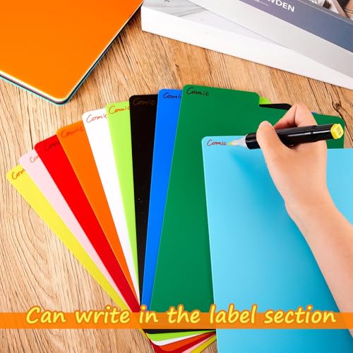 Intercalaires BD plastiques à onglets pour classer 10 couleurs de séries